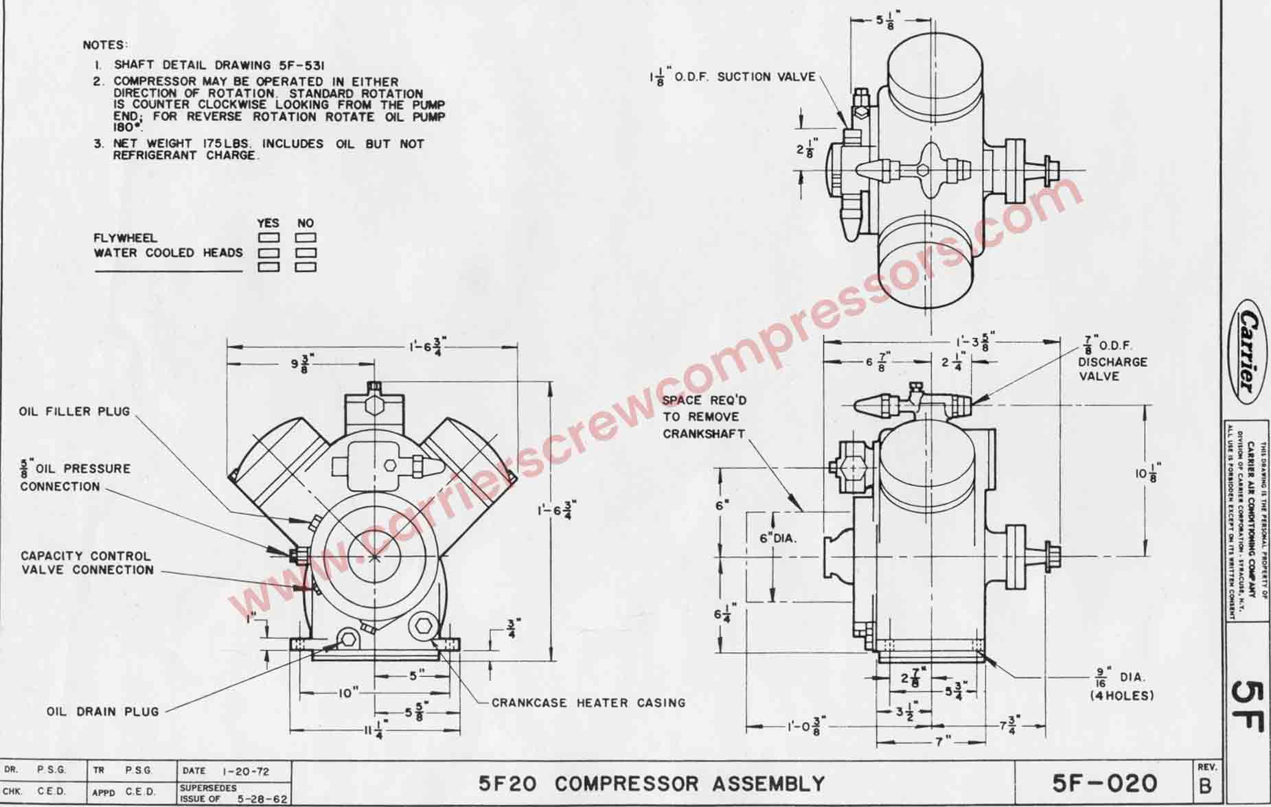 Carrier Carlyle 05F Compressor