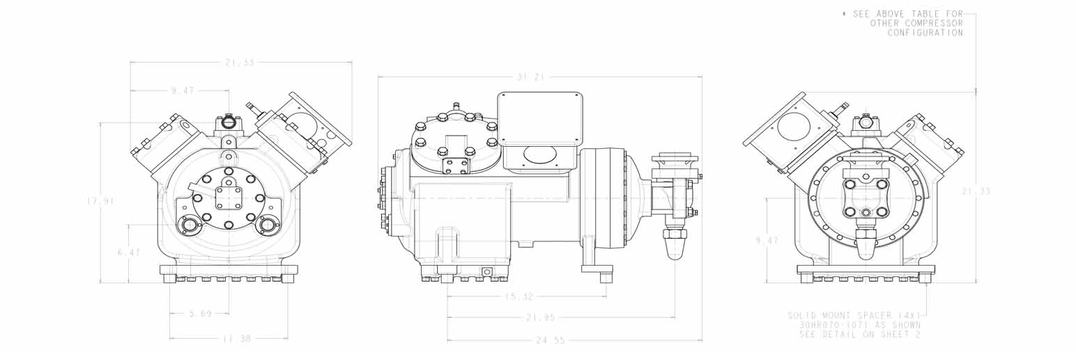 Carrier Carlyle 06EM450 drawings