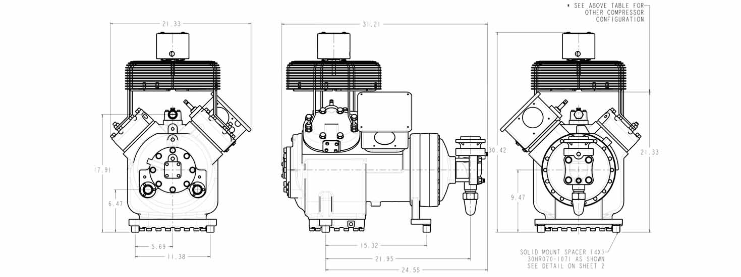 Carrier Carlyle 06ER450 drawings