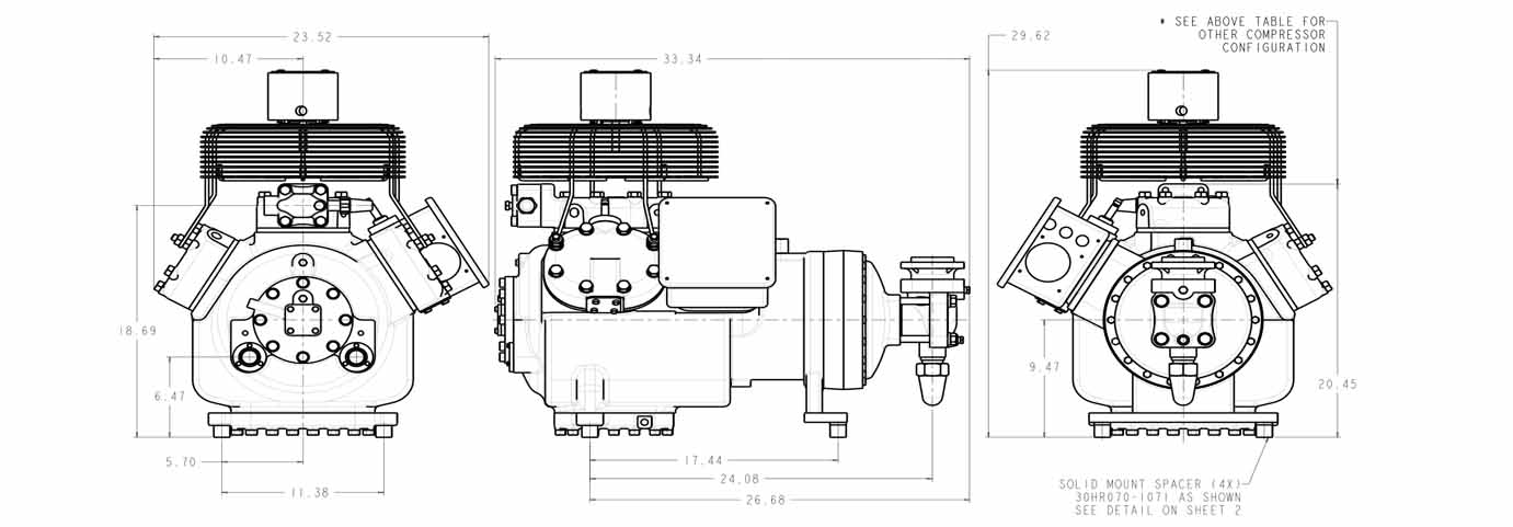 Carrier Carlyle 06ER475 drawings