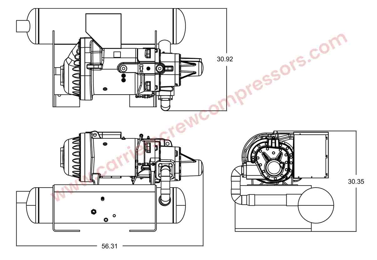 Carrier 06TSA155 assembly drawing