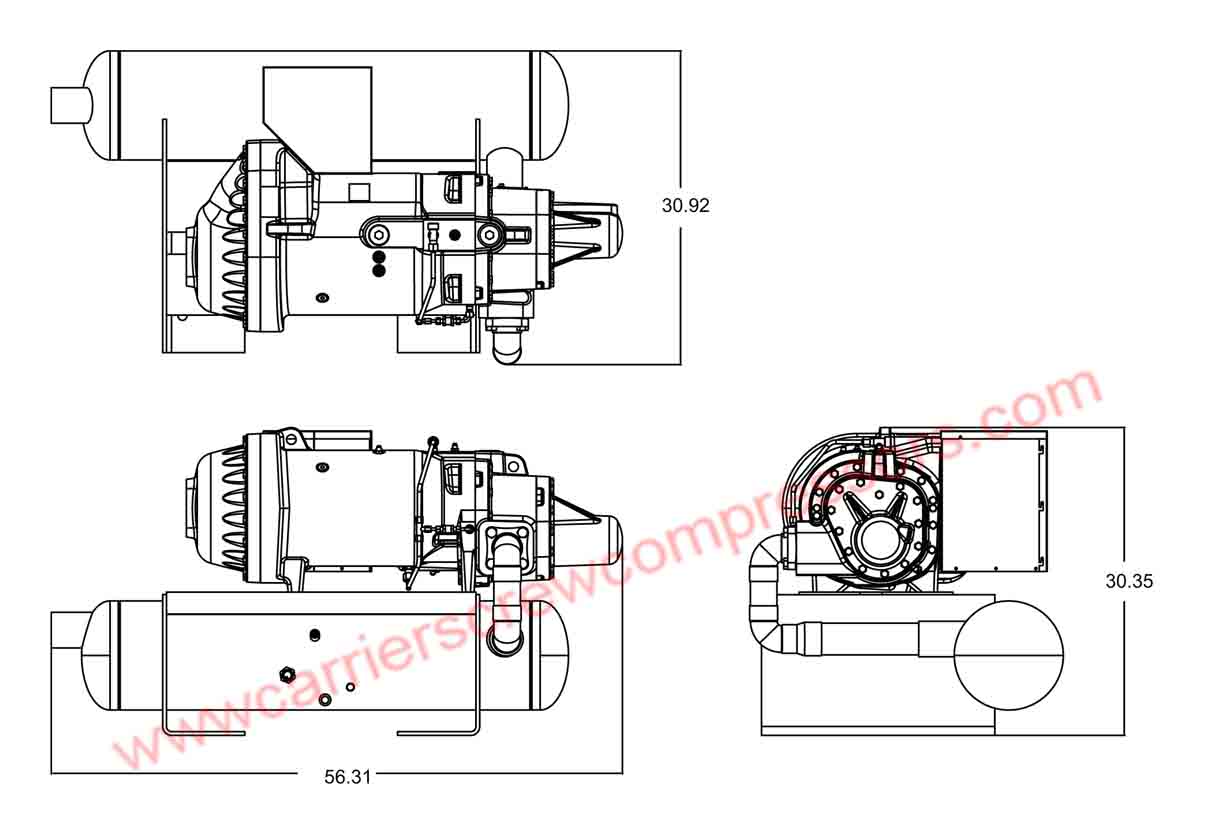 Carrier 06TSA186 assembly drawing