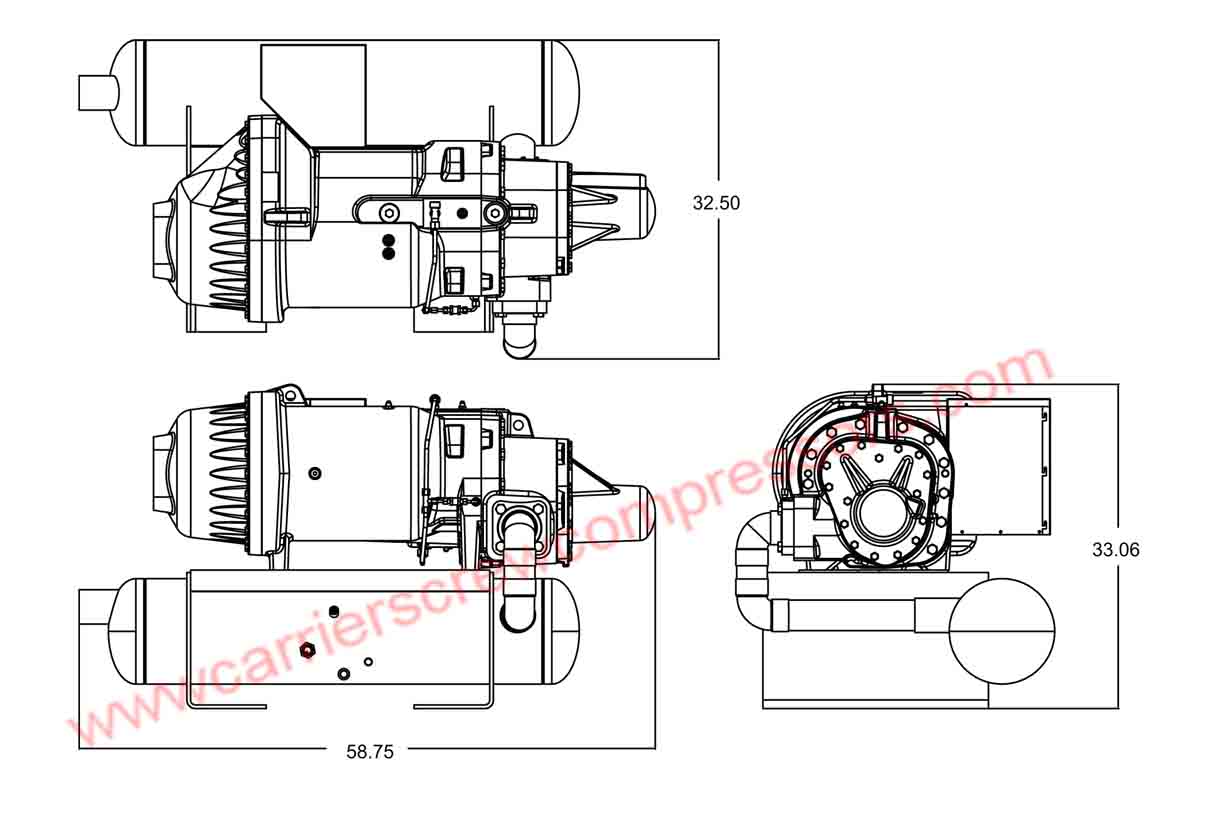 Carrier 06TTA301 assembly drawing