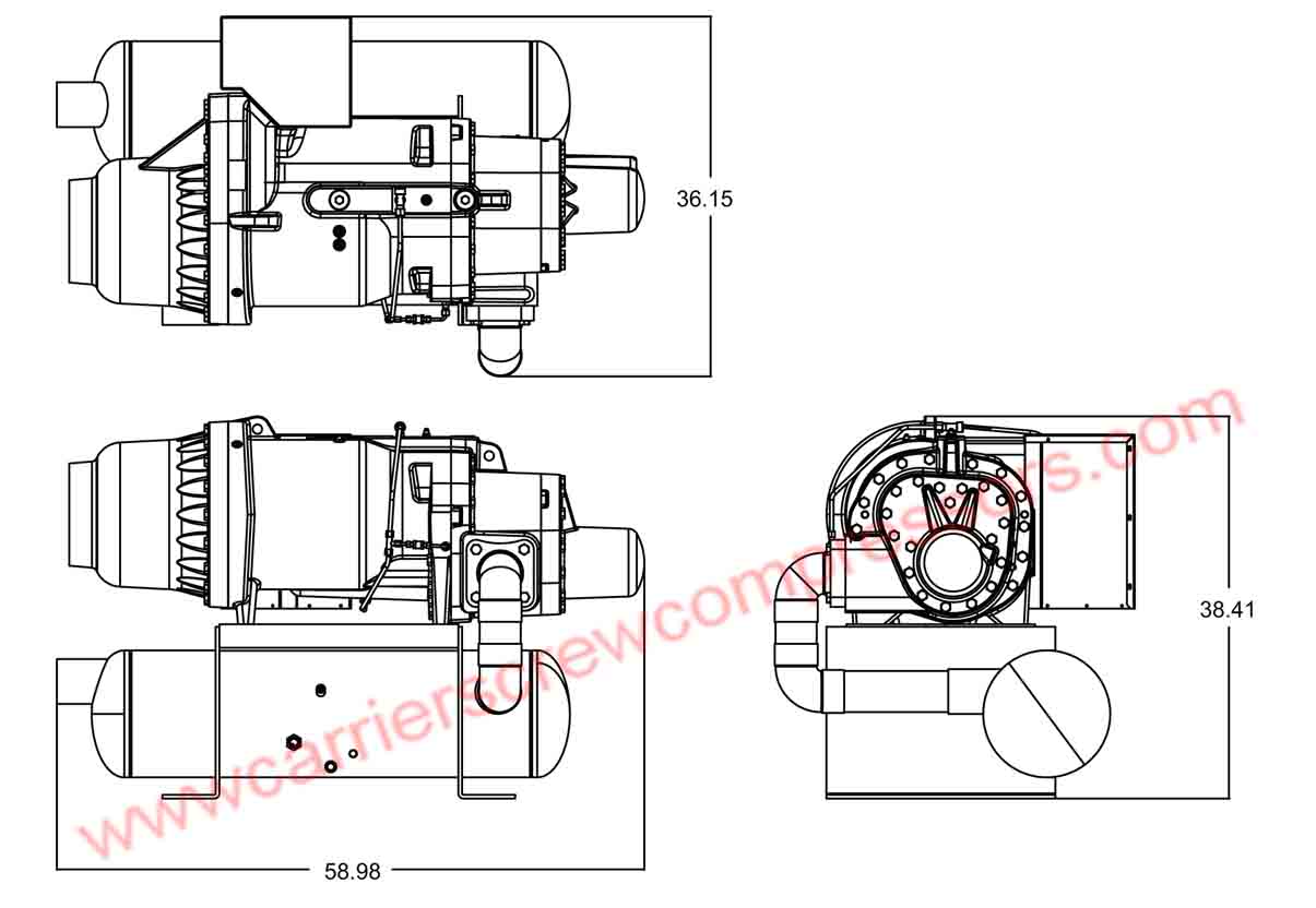 Carrier 06TUA483 assembly drawing